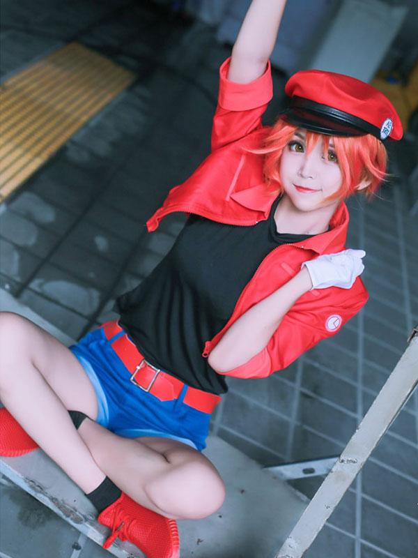 Cells At Work / Hataraku Saibou Anime Cosplay Costume Red Blood Cell Hataraku  Saibou Women Anime Cosplay